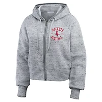 WEAR by Erin Andrews Houston Rockets Speckled Radiator Full-Zip Hoodie