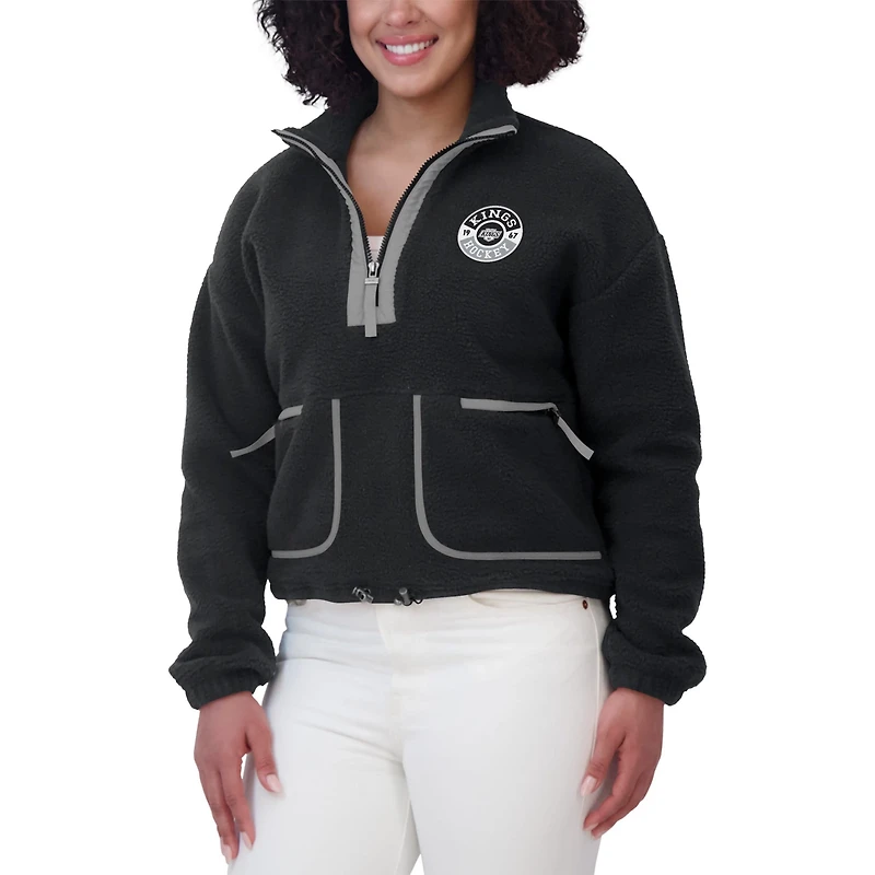 WEAR by Erin Andrews Los Angeles Kings Polar Fleece Half-Zip Jacket