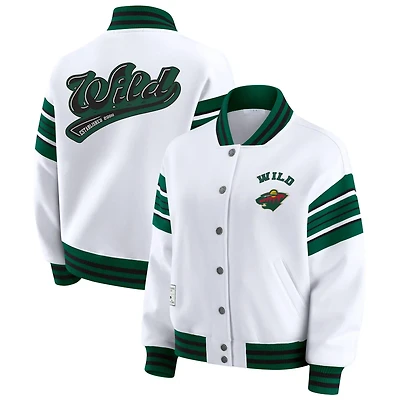 WEAR by Erin Andrews Minnesota Wild Full-Snap Fleece Sweatshirt Jacket