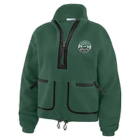 WEAR by Erin Andrews Minnesota Wild Polar Fleece Half-Zip Jacket