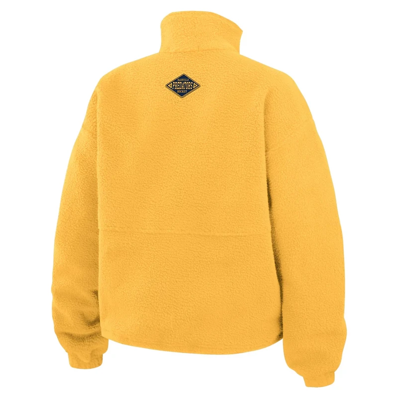 WEAR by Erin Andrews Nashville Predators Polar Fleece Half-Zip Jacket