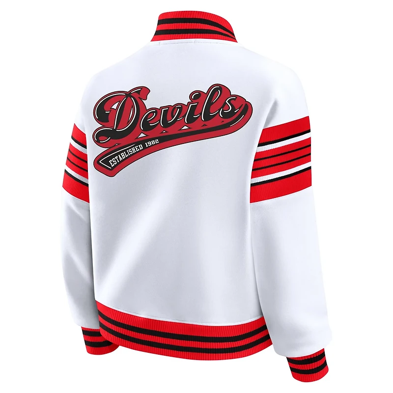 WEAR by Erin Andrews New Jersey Devils Full-Snap Fleece Sweatshirt Jacket