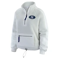 WEAR by Erin Andrews New York Yankees Polar Fleece Quarter-Zip Jacket