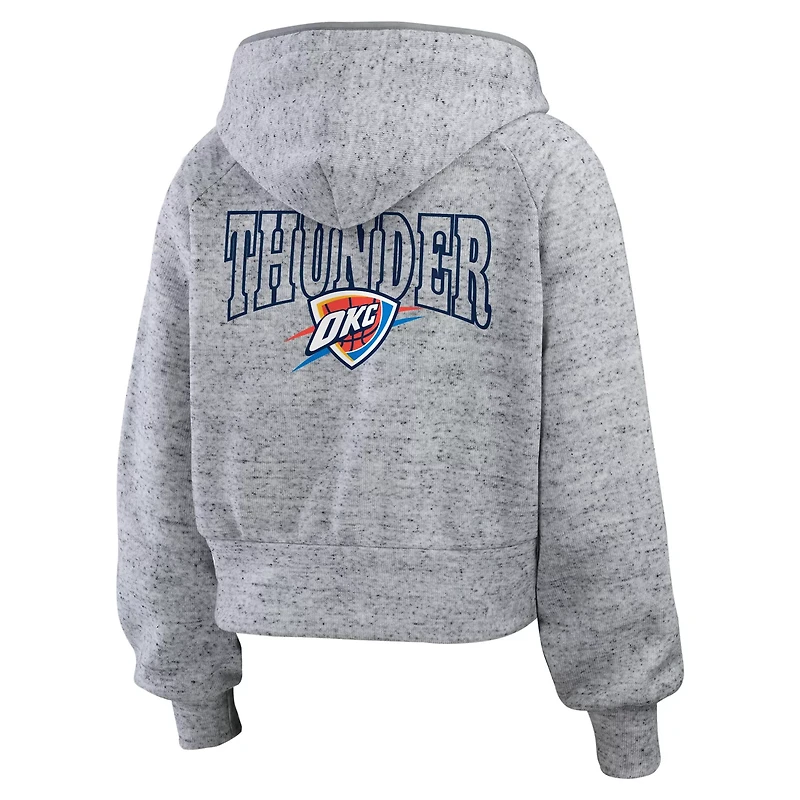 WEAR by Erin Andrews Oklahoma City Thunder Speckled Radiator Full-Zip Hoodie