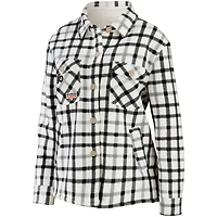 WEAR by Erin Andrews Philadelphia Flyers Plaid Button-Up Shirt Jacket