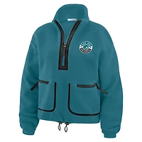 WEAR by Erin Andrews San Jose Sharks Polar Fleece Half-Zip Jacket