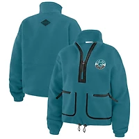 WEAR by Erin Andrews San Jose Sharks Polar Fleece Half-Zip Jacket