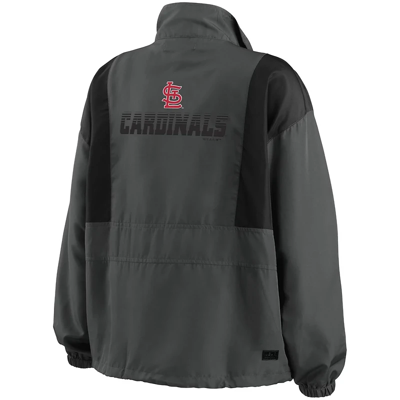 WEAR by Erin Andrews St Louis Cardinals Packable Half-Zip Jacket