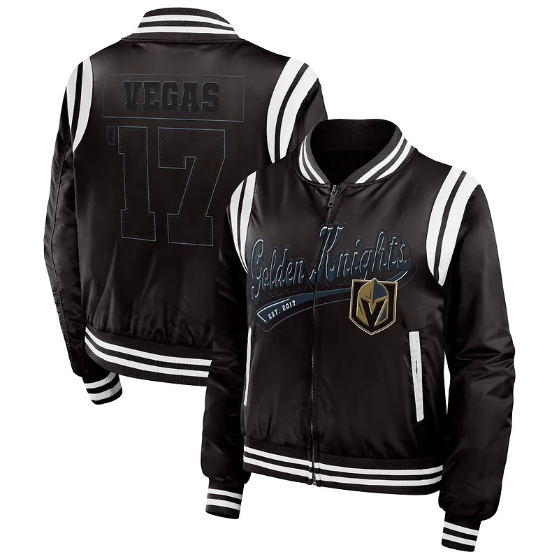 WEAR by Erin Andrews Vegas Golden Knights Baller Full-Zip Bomber Jacket