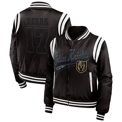 WEAR by Erin Andrews Vegas Golden Knights Baller Full-Zip Bomber Jacket