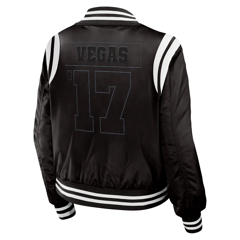 WEAR by Erin Andrews Vegas Golden Knights Baller Full-Zip Bomber Jacket