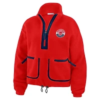 WEAR by Erin Andrews Washington Capitals Polar Fleece Half-Zip Jacket
