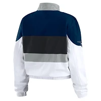 WEAR by Erin Andrews White New York Yankees Racing Full-Zip Jacket