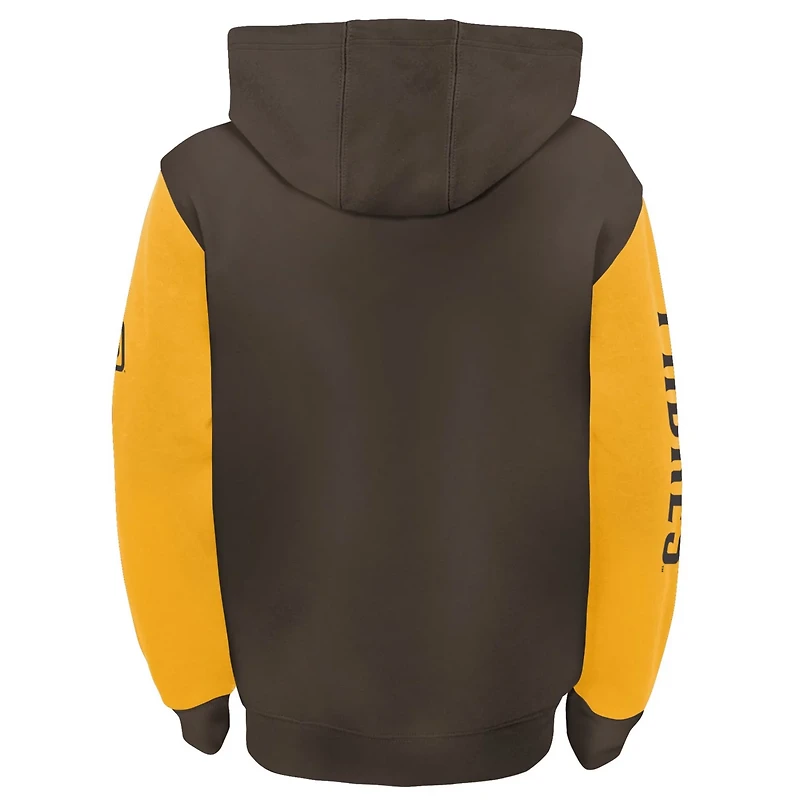 Youth Fanatics Gold San Diego Padres Postcard Full-Zip Hoodie Jacket
