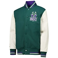 Youth Mitchell  Ness Hunter Milwaukee Bucks Full-Snap Varsity Jacket