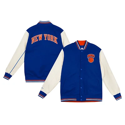 Youth Mitchell Ness New York Knicks Full-Snap Varsity Jacket