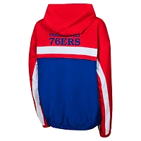 Youth Philadelphia 76ers Headliner Windbreaker Full-Zip Hoodie Jacket