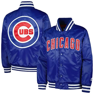 Youth Starter Chicago Cubs Boys of Summer Satin Full-Snap Jacket