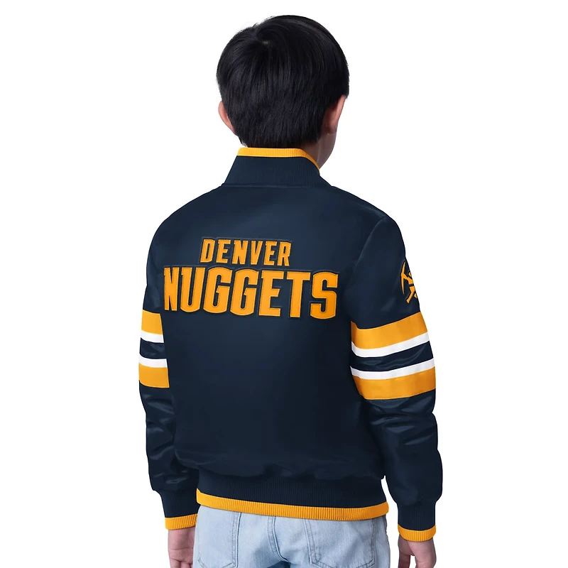 Youth Starter Denver Nuggets Scout Varsity Full-Snap Jacket