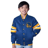 Youth Starter Golden State Warriors Scout Varsity Full-Snap Jacket