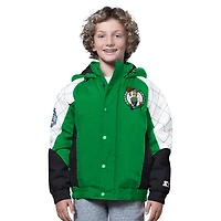 Youth Starter Kelly Black Boston Celtics All Time Pro Jr Full-Zip Hoodie Jacket