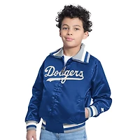 Youth Starter Los Angeles Dodgers The Captain Jr Cooperstown Collection Full-Zip Varsity Jacket