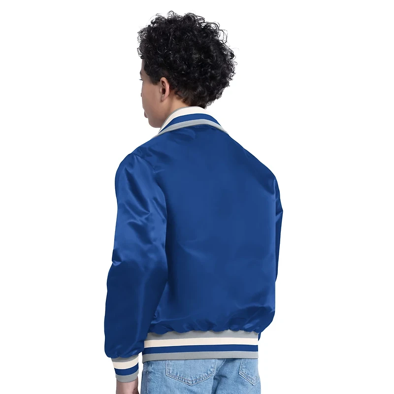 Youth Starter Los Angeles Dodgers The Captain Jr Cooperstown Collection Full-Zip Varsity Jacket