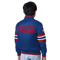 Youth Starter Philadelphia 76ers Scout Varsity Full-Snap Jacket