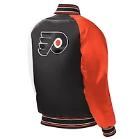 Youth Starter Philadelphia Flyers Raglan Full-Snap Varsity Jacket