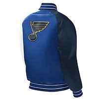 Youth Starter St Louis s Raglan Full-Snap Varsity Jacket