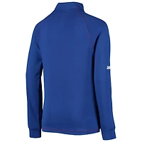 Youth Stitches Chicago Cubs Raglan Quarter-Zip Jacket