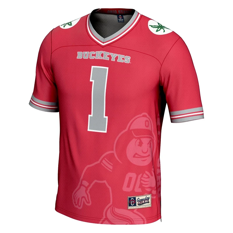Youth GameDay Greats 1 Ohio State Buckeyes Icon Print Football Fashion Jersey
