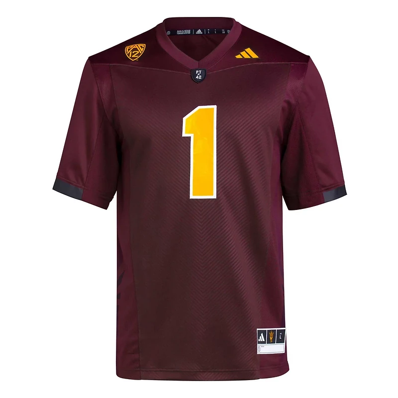 adidas 1 Arizona State Sun Devils Premier Football Jersey