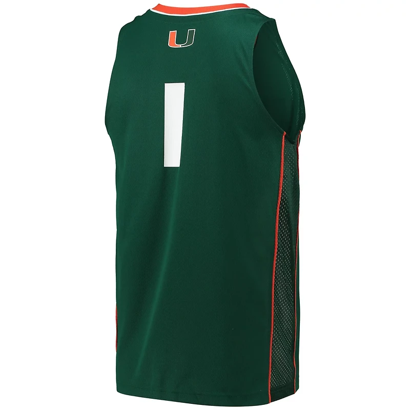 adidas 1 Miami Hurricanes Swingman Basketball Jersey