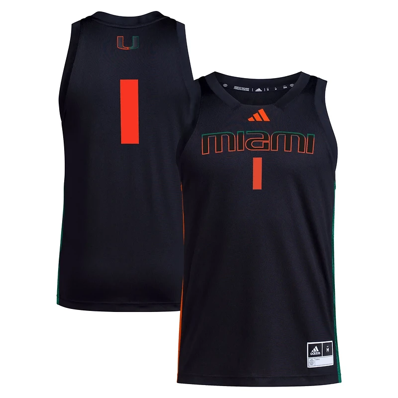 adidas 1 Miami Hurricanes Swingman Jersey