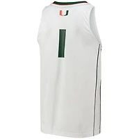 adidas 1 Miami Hurricanes Team Swingman Basketball Jersey