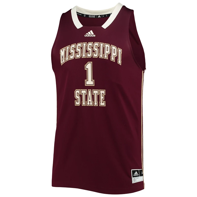 adidas 1 Mississippi State Bulldogs Reverse Retro Jersey