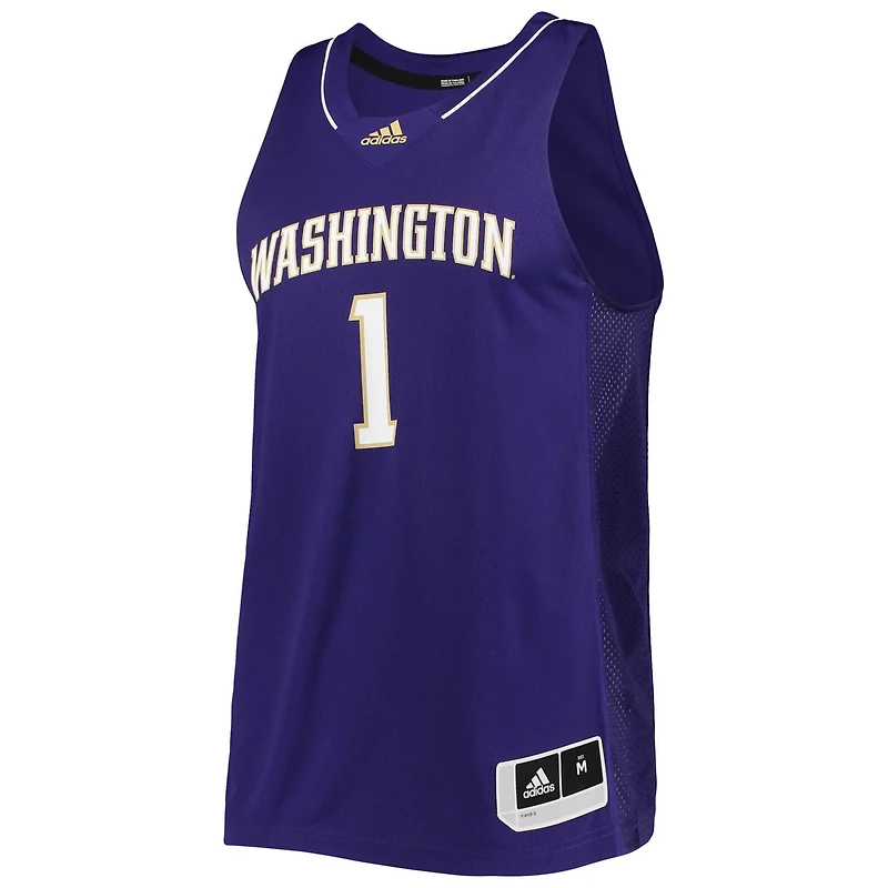 adidas 1 Washington Huskies Team Swingman Basketball Jersey