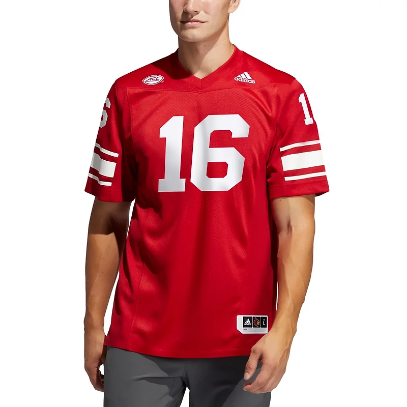 adidas 16 Louisville Cardinals Premier Strategy Football Jersey