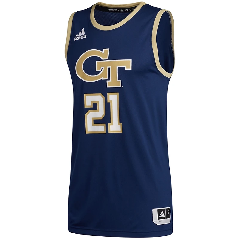 adidas 21 Georgia Tech Yellow Jackets Swingman Basketball Jersey