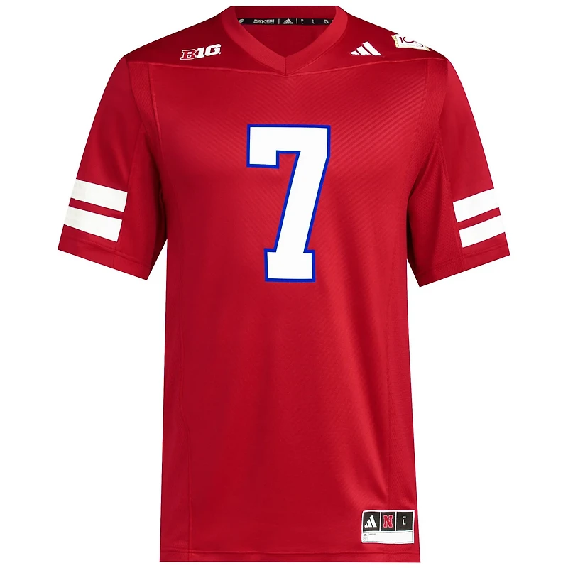 adidas 7 Nebraska Huskers Memorial Stadium 100th Anniversary Premier Football Jersey