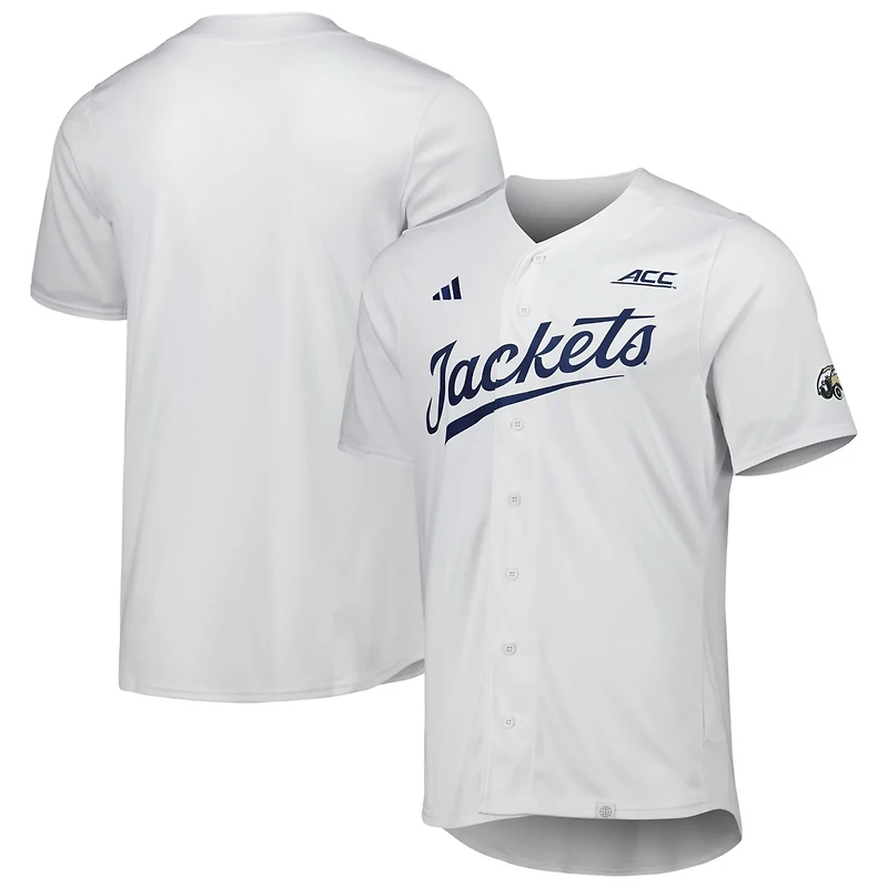 adidas GA Tech Yellow Jackets Team Baseball Jersey