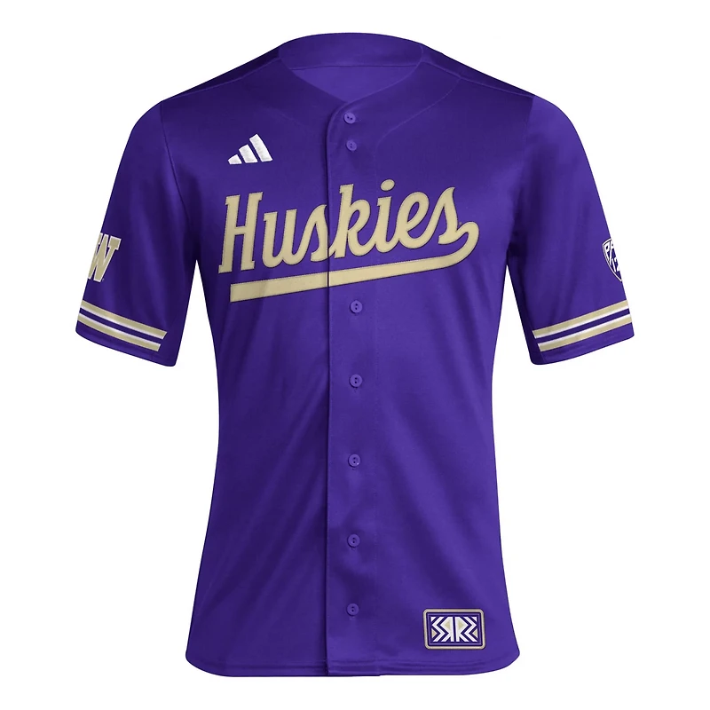 adidas Washington Huskies Reverse Retro Replica Baseball Jersey