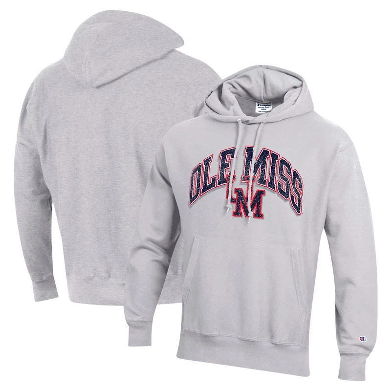 Champion Ole Miss Rebels Vault Late Night Reverse Weave Pullover Hoodie