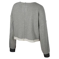 Colosseum Alabama Crimson Tide Magnum Scoop Neck Cropped Pullover Sweatshirt