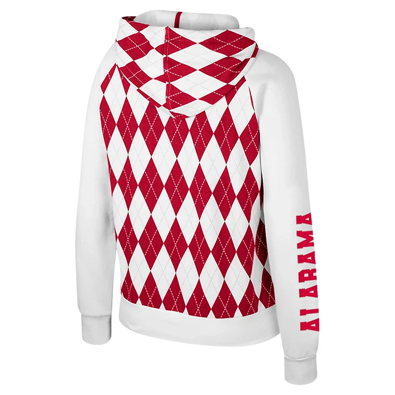 Colosseum Alabama Crimson Tide The Dealio Argyle Full-Zip Jacket