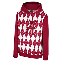 Colosseum Alabama Tide Argyle The Dealio Pullover Hoodie