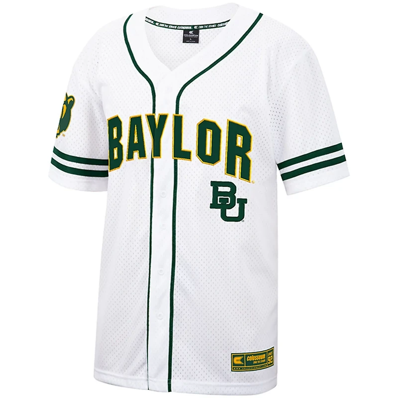 Colosseum Baylor Bears Free Spirited Mesh Button-Up Baseball Jersey