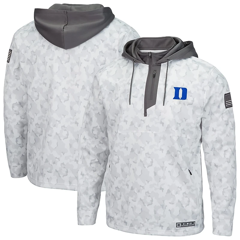 Colosseum Duke Devils OHT Military Appreciation Quarter-Zip Hoodie