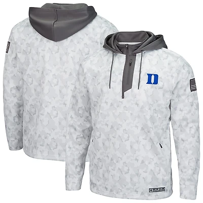 Colosseum Duke Devils OHT Military Appreciation Quarter-Zip Hoodie